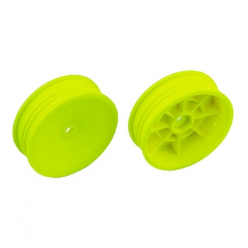 #91758 - 2WD Slim Front Wheels, 2.2 in, 12 mm Hex, yellow - Team Associated